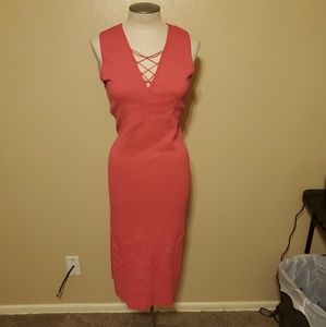 Hot pink , past knees dress by 7tha! Ave New York